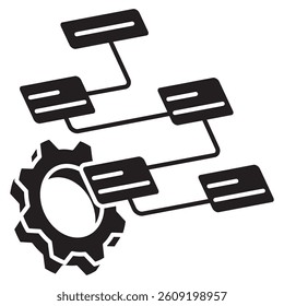 Plan icon represented by Plan simple symbol Black Filled style.