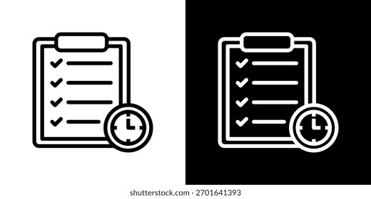 Conjunto de iconos de Plan. Diseño De Línea Limpia Con Versiones Claras Y Oscuras Para Un Uso Versátil.