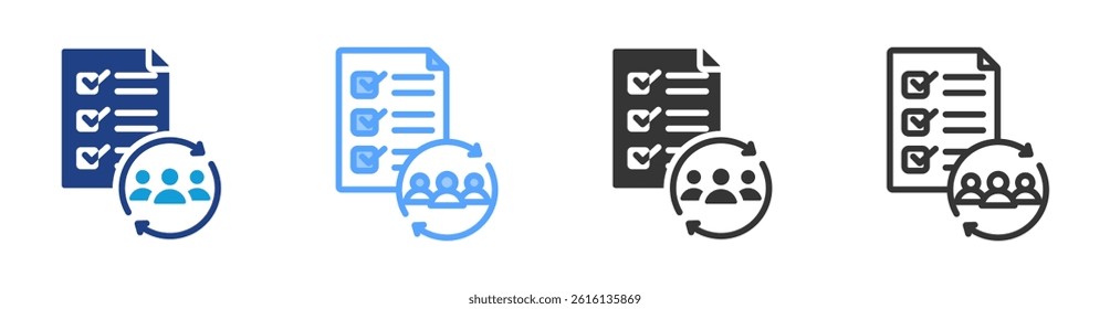 Plan icon set multiple style collection