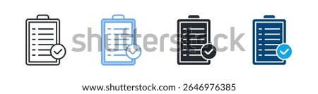 Plan Icon Set Multiple Style. Designed In Outline, Blue, Glyph, Dual Tone