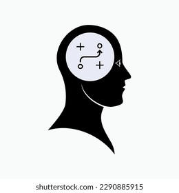 Plansymbol. Strategie, taktisches Symbol.