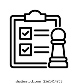 Plan icon vector illustration. Simple line style
