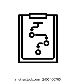 Plansymbol-Vektorgrafik im Linienstil