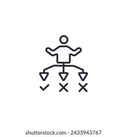 plan icon. vector.Editable stroke.linear style sign for use web design,logo.Symbol illustration.