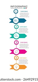 plan infographic element, modern design template for infographics with 4 option or step vector illustration, business infographic,