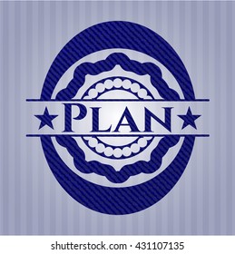 Plan with jean texture