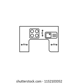 Plan Kitchen Countertop Icon