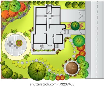 Plan Of Landscape And Garden