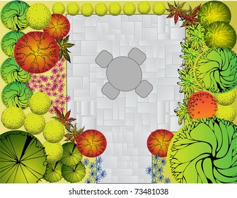 Plan of Landscape and Garden