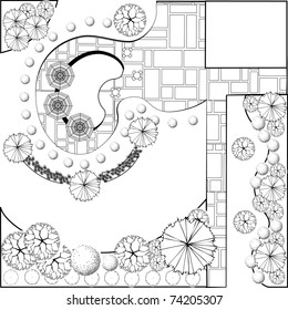 Plan Of Landscape And Garden