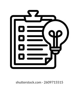 Plan Line Vector Illustration On White Background.