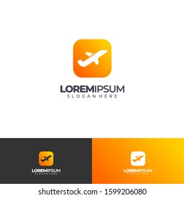 plan logo travel logo business logo simple and elegant concept