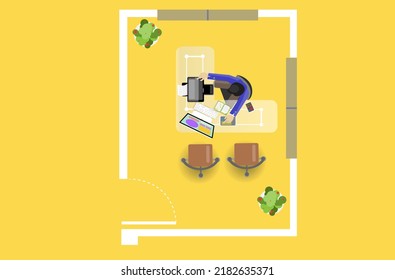 plan office work working.illustration business  modern design idea  concept. network,success,think,analyze,communicate, futuristic idea innovation technology.