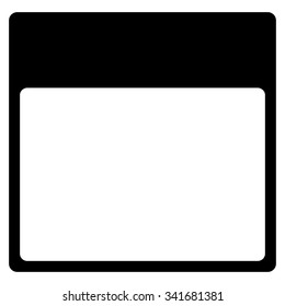 Plan Page vector icon. Style is flat symbol, black color, rounded angles, white background.