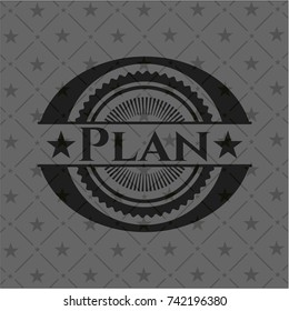 Plan realistic black emblem