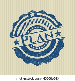 Plan rubber grunge texture seal