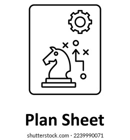 Plan sheet Vector Icon Fully Editable