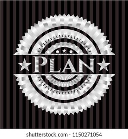 Plan silver shiny badge