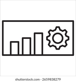 Vector de contorno de icono de stock de Plan