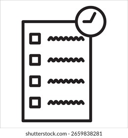 Plan stock  icon outline vector