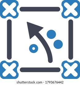 Plan Strategy Business icon (Vector illustration)