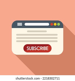 Plan subscription icon flat vector. Model service. Business economy