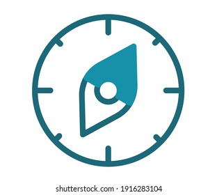 plan time line route single isolated icon with solid line style