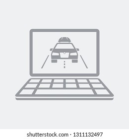 Plan trip car on computer