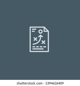 Plan vector icon. Plan concept stroke symbol design. Thin graphic elements vector illustration, outline pattern for your web site design, logo, UI. EPS 10.