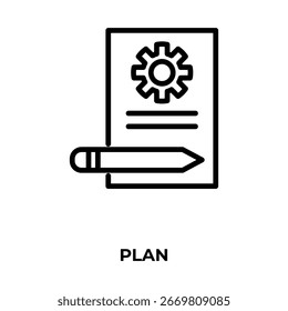 Plan Vector, Icon Or Logo Sign Isolated Symbol Illustration