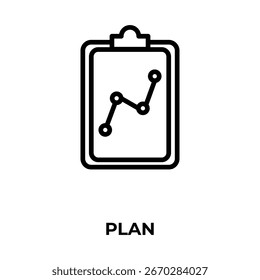 Vector De Plan, Icono O Logotipo Ilustración De Símbolo Aislado