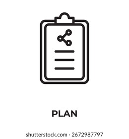 Vector De Plan, Icono O Logotipo Ilustración De Símbolo Aislado