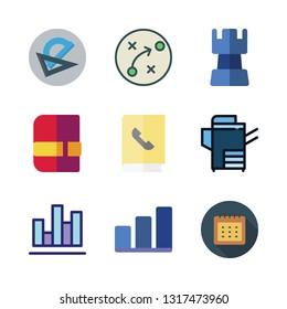 plan vector icon set