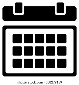 Plan vector icon. Style is flat symbol, black color, rounded angles, white background.