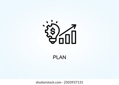Plan Vector O Logo Signo Símbolo Ilustración