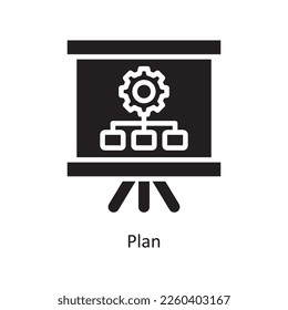 Plan Vector Solid Icon Design illustration. Assessment Symbol on White background EPS 10 File