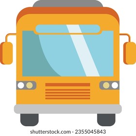 Plan view bus illustration icon