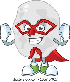 Planctomycetes cartoon drawing concept performed as a Super hero. Vector illustration