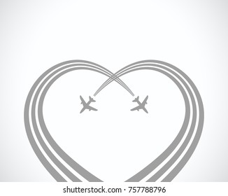 plane abstract background