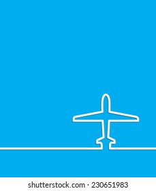plane abstract background template vector