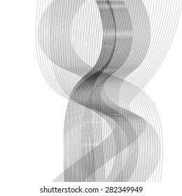 Plane abstract geometric background with curves