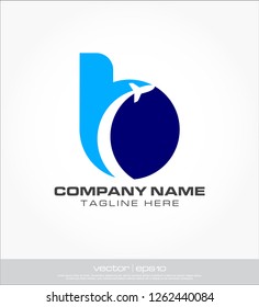 plane abstract transportation logo template