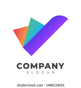 plane abstract vibrant logo, for your company