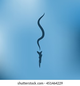 Plane Accident. Vector Illustration
