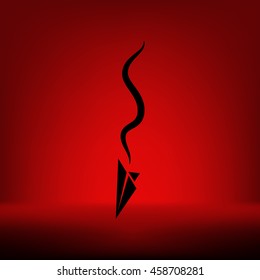 Plane Accident. Vector Illustration