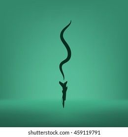 Plane Accident. Vector Illustration