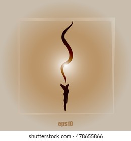 Plane Accident. Vector Illustration