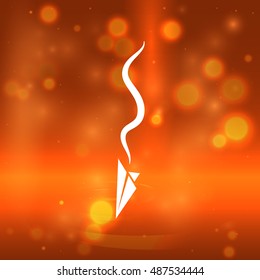 Plane Accident. Vector Illustration