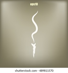 Plane Accident. Vector Illustration