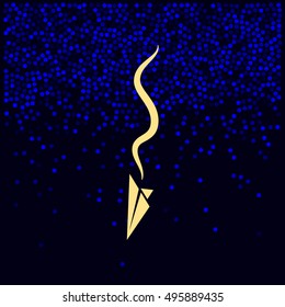 Plane Accident. Vector Illustration